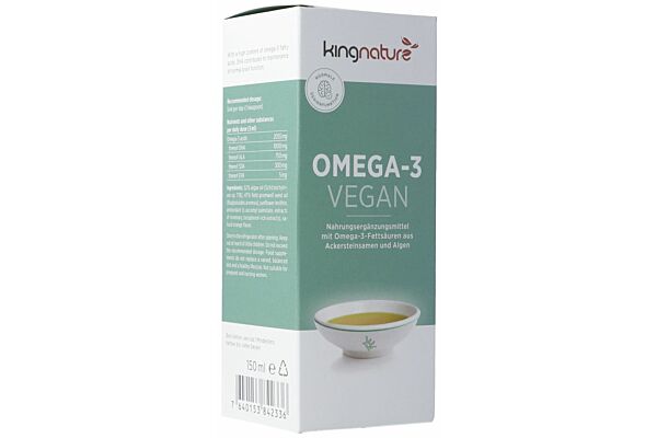 Kingnature Omega-3 vegan liq Fl 150 ml