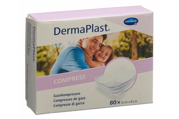 DermaPlast Compress 6x8cm 80 pce