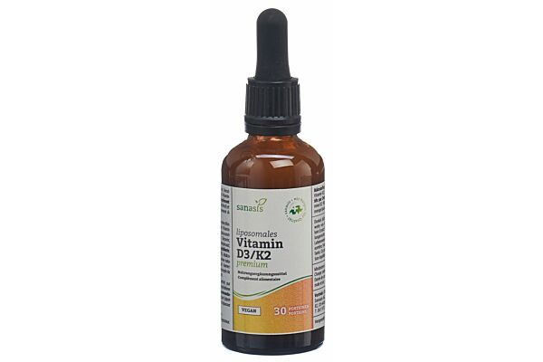 Sanasis Vitamin D3/K2 liposomal premium végétalienne fl 60 ml