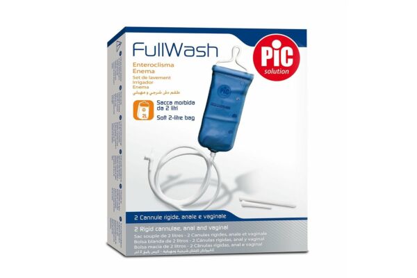 PIC SOLUTION Fullwash set de lavament 2L avec canule anale et vaginale