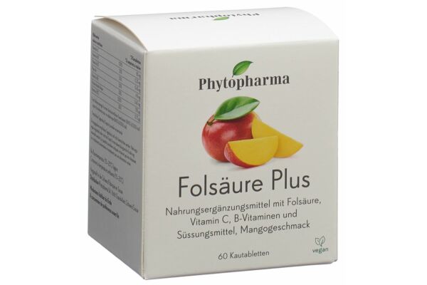 Phytopharma Folsäure Plus Kautabl Ds 60 Stk