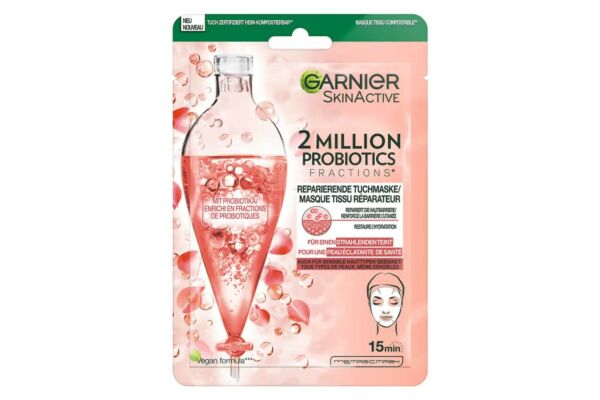 Garnier 2 million probiotics masque tissu réparateur 22 g