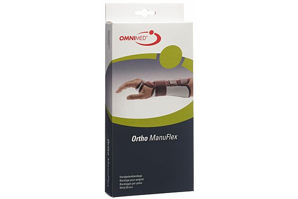Omnimed Ortho Manu Flex Handgelenk-Bandage S 16cm rechts schwarz