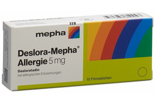 Deslora-Mepha Allergie cpr pell 5 mg 10 pce
