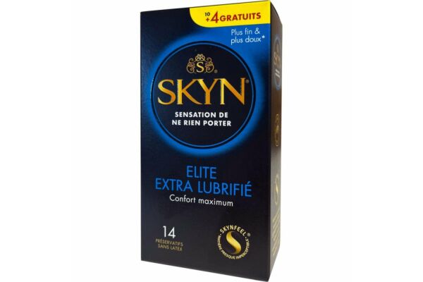 Manix Skyn Elite préservatifs extra lubrifié 14 pce