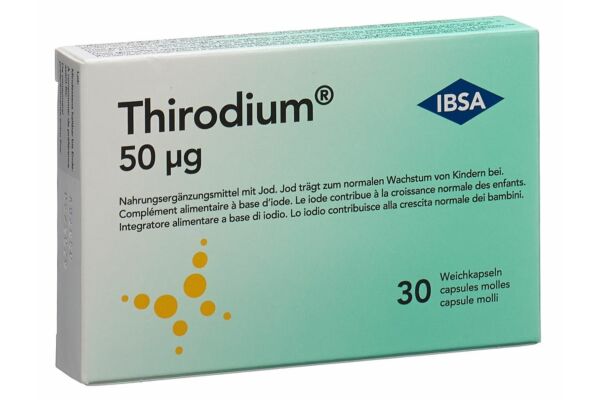 Thirodium capsules molles 50 mcg iode 30 pce