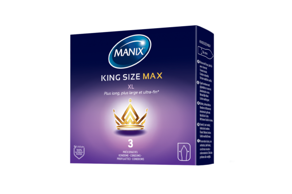 Manix King Size Max préservatifs XL 3 pce