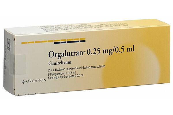 Orgalutran sol inj 5 ser pré 0.5 ml
