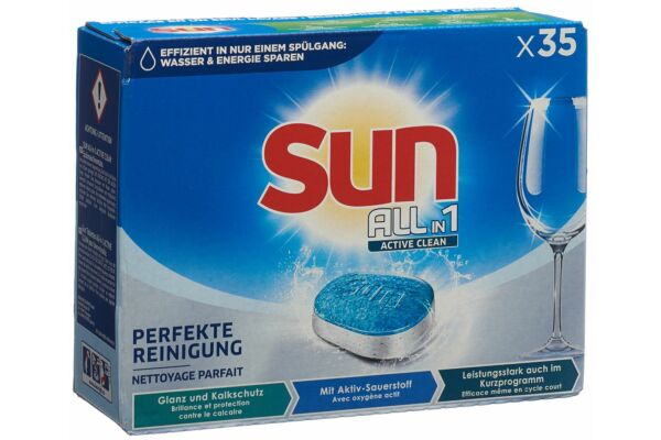 Sun All-in-1 Active Clean tabs Regular box 35 pce