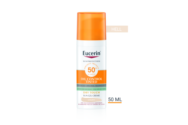 Eucerin SUN Face Oil Control gel-crème teintée light SPF50+ dist 50 ml