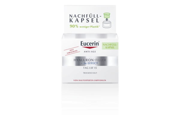 Eucerin HYALURON-FILLER Soin de jour peau sèche SPF15 recharge pot 50 ml