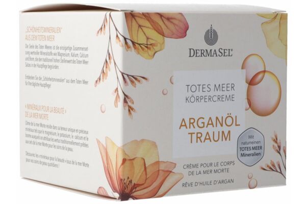 DermaSel crème pour le corps de rêve à l'huile d'argan allemand français pot 200 ml