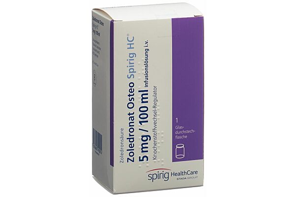 Zoledronat Osteo Spirig HC Inf Lös 5 mg/100ml Durchstf