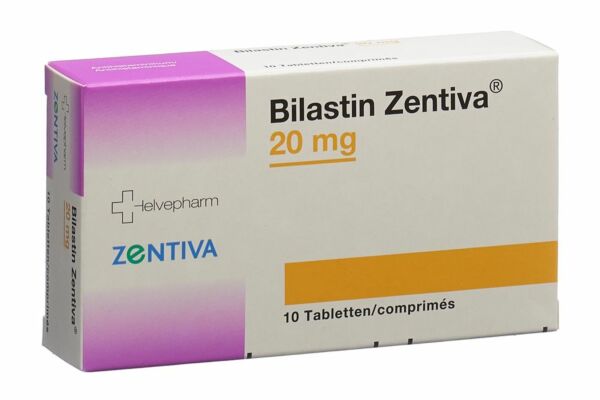Bilastin Zentiva Tabl 20 mg Blist 10 Stk