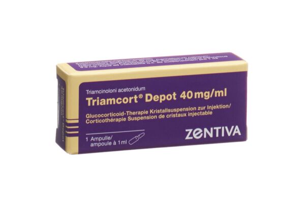 Triamcort Dépôt susp crist 40 mg/ml amp 1 ml