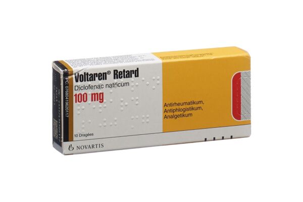 Voltaren Retard Ret Drag 100 mg 10 Stk