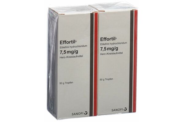 Effortil gouttes 7.5 mg/g 2 x 50 g
