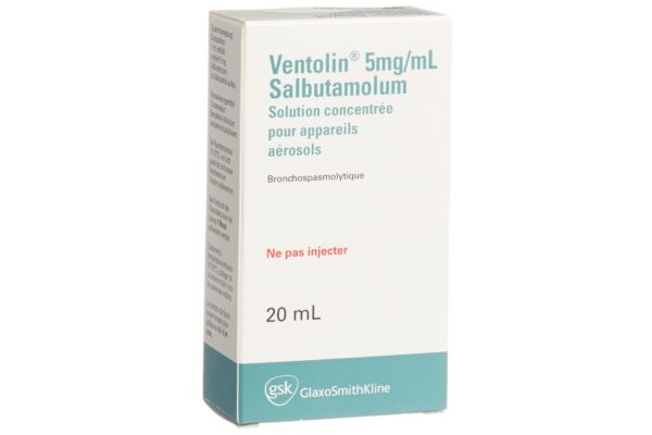 Ventolin Inhal Lös 5 mg/ml 20 ml