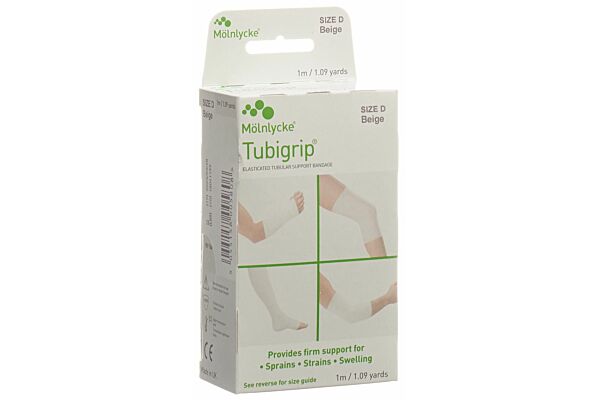 Tubigrip bandage tubulaire D 1mx7.50cm beige