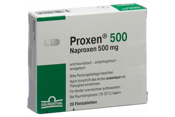 Proxen cpr pell 500 mg 20 pce