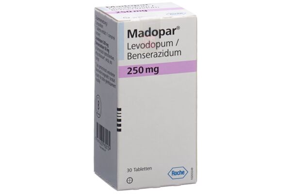 Madopar Tabl 250 mg 30 Stk