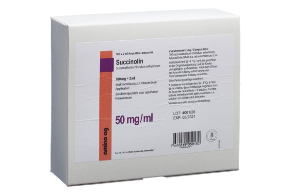 Succinolin Inj Lös 100 mg/2ml 100 Amp 2 ml