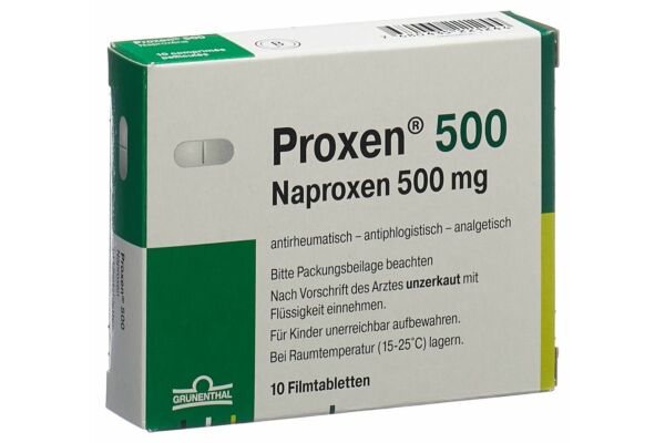 Proxen Filmtabl 500 mg 10 Stk