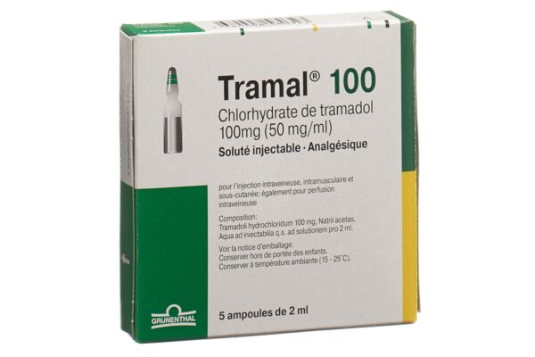 Tramal sol inj 100 mg/2ml 5 amp 2 ml