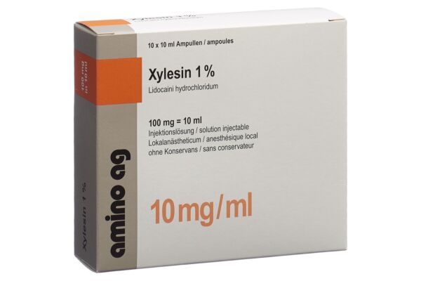 Xylésine sol inj 100 mg/10ml 10 amp 10 ml