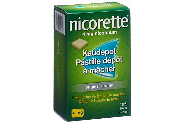 Nicorette Original pastilles dépôt à mâcher 4 mg 105 pce