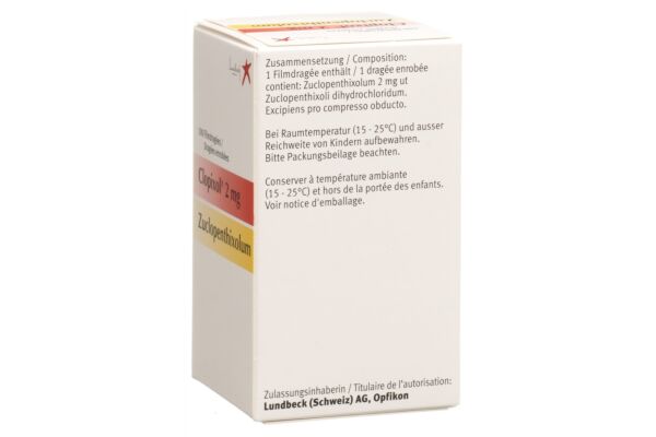 Clopixol cpr pell 2 mg bte 100 pce