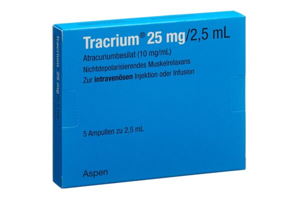 Tracrium Inj Lös 25 mg/2.5ml 5 Amp 2.5 ml