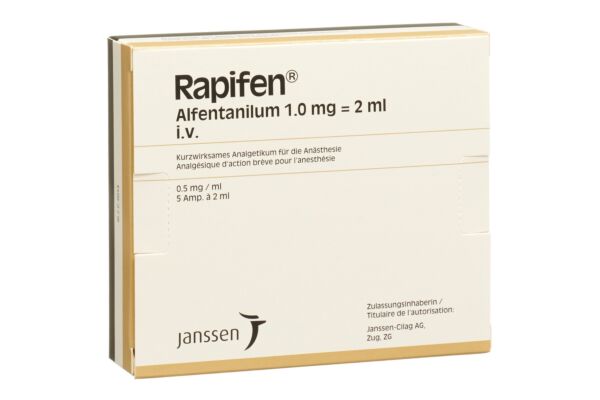 Rapifen Inj Lös 1 mg/2ml 5 Amp 2 ml