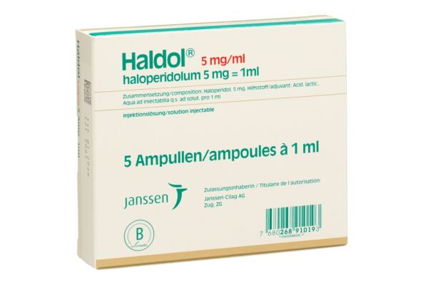 Haldol Inj Lös 5 mg/ml i.m. 5 Amp 1 ml