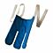Sundo Strumpfanzieher frottee blau / weiss mit nylon Zugbänder thumbnail