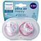 Philips Avent sucettes ultra air collection happy 0-6m fille maman/papillon 2 pce thumbnail