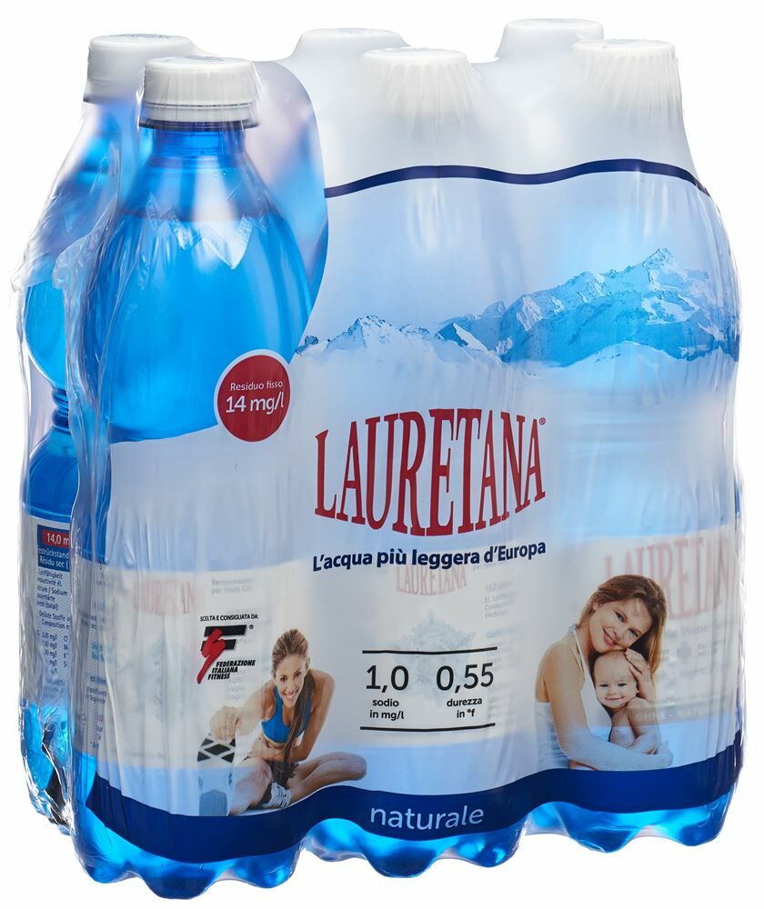 Ordinare Lauretana Mineralwasser ohne Kohlensäure 6 Petfl 500 ml online