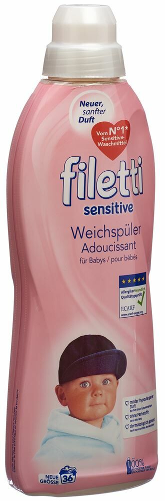 Filetti Adoucissant Sensitive Baby 36 lessives (900ml) acheter à prix  réduit