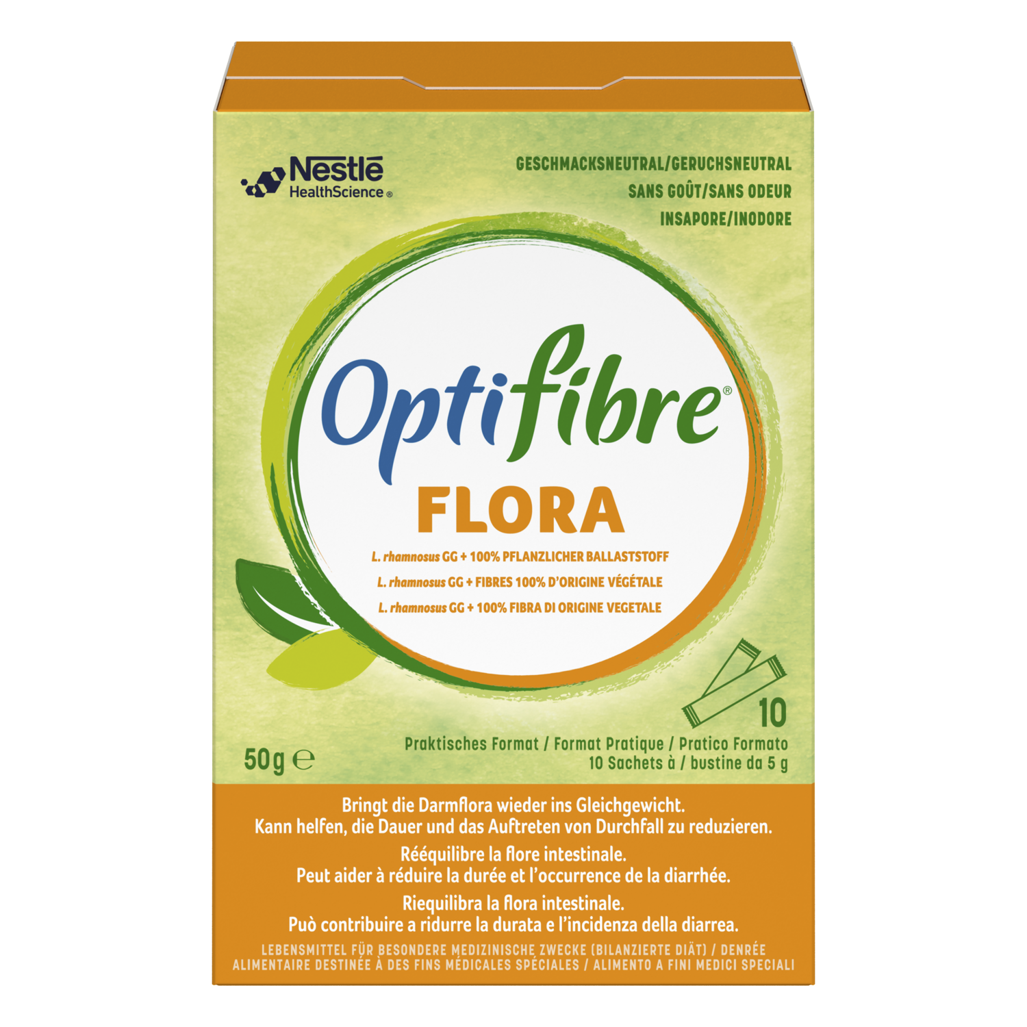 Achat OptiFibre Flora pdr 10 sach 5 g en ligne