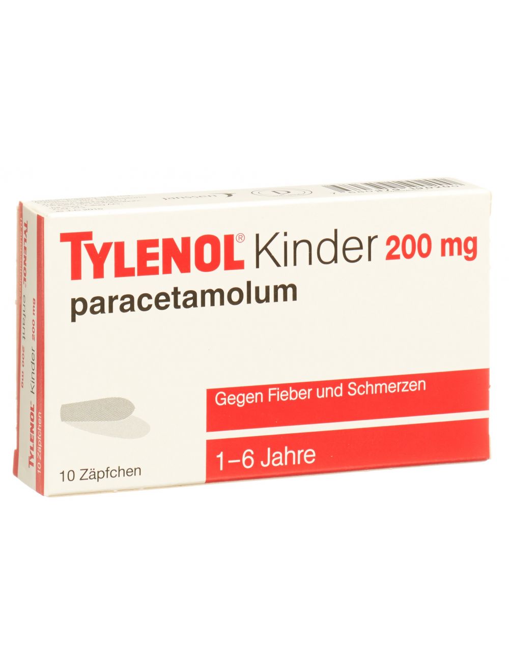 Tylenol Enfants Supp 0 Mg 10 Pce Pas Cher